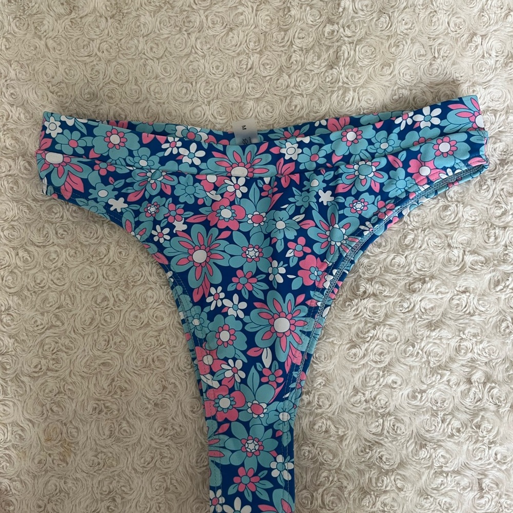 Flower print bikini bottoms
